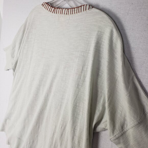 Sundance Brighter Days Blouse Top Embroidered Asymmetrical Hem Peasant Ethnic L - Picture 11 of 13